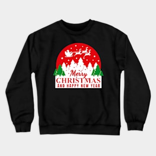 Merry Christmas- Red and White Crewneck Sweatshirt